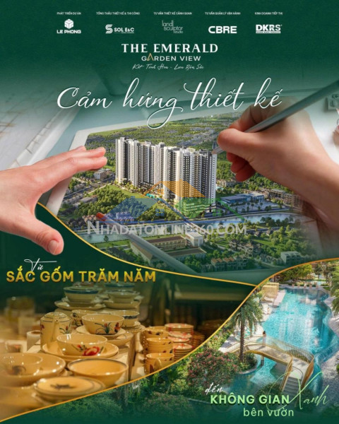Emerald garden view cỉ 35tr/m2 căn hộ xanh chuẩn sống đôi giữa lòng thuận an