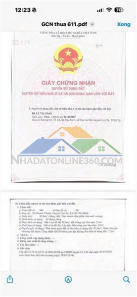 Bán đất tặng nhà chính chủ ngay đường tỉnh lộ 7, xã phước thạnh, huyện củ chi - hcm