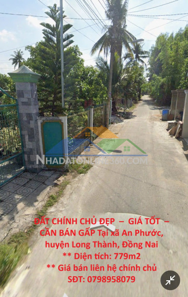 Đất chính chủ đẹp  –  giá tốt  –  cần bán gấp tại xã an phước, huyện long thành, đồng nai