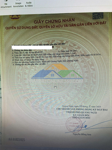 ???? bán nhà cấp 4 cẩm thành  – trung tâm tp quảng ngãi – 1.95 tỷ