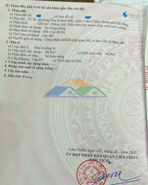 Chào bán lô đất khu tái định cư đường  ngô sĩ liên, phường hòa khánh, đà nẵng  diện tích:  đất 85m  ( ngang 5)