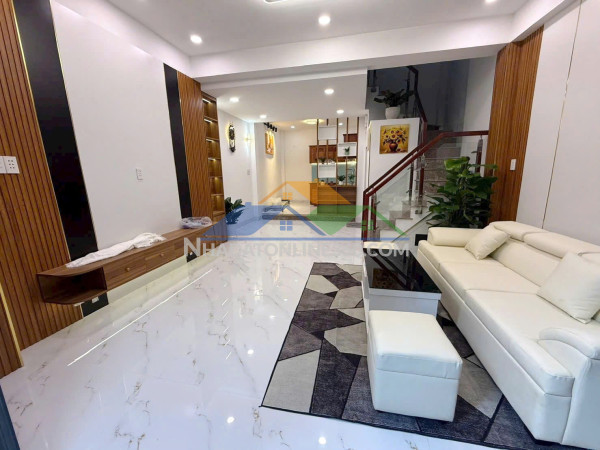 Nhà mới 4 tầng 154 âu dương lân p.chánh hưng (p3q8). giá: 5.95 tỷ