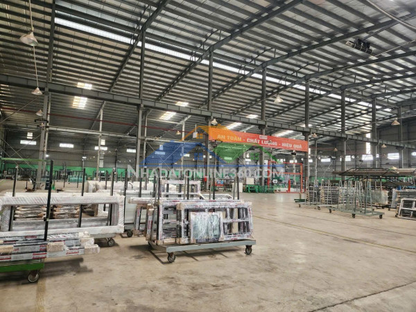 Xt670 cho thuê xưởng sản xuất, khung thép kiên cố, phục vụ sx lâu dài, giao liền