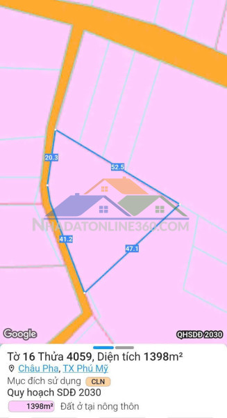 Mặt tiền đường 992 long tân 
ngang 5 nở hậu 10 có 80tc tổng 189m2