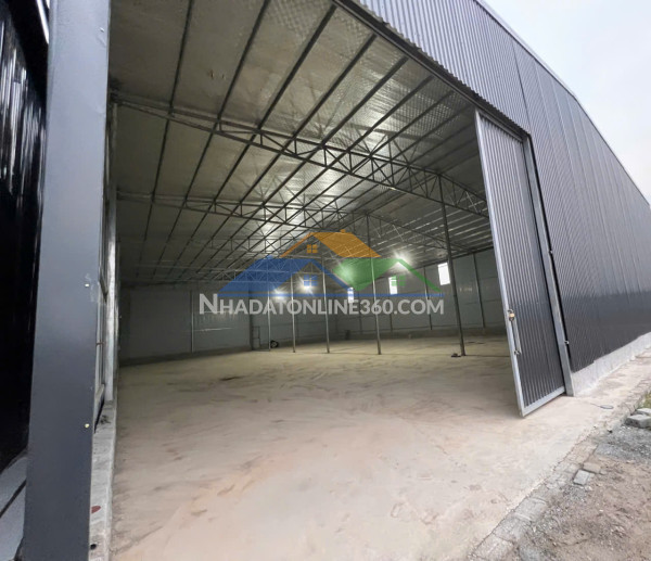 Cho thuê kho xưởng tại ninh sở, thường tín, hà nội. diện tích 600m khung thép hộp, xưởng cao 8m, xe container đỗ cửa
