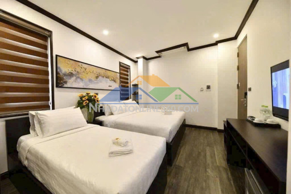 Bán khách sạn mặt phố lương ngọc quyến, 80m2, 5 tầng, mặt tiền 5.4m, 77.8 tỷ, cho thuê 120tr/tháng