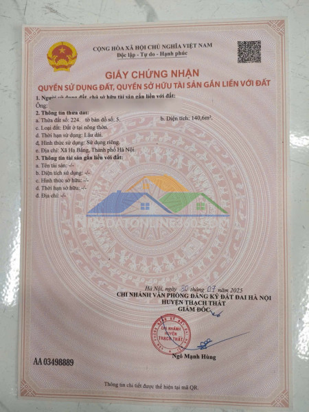 Sở hữu ngay lô đất đẹp - giá tốt - vị trí đắc địa tại...