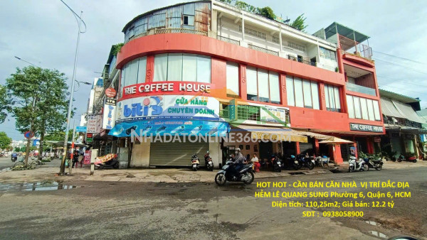 Hot hot - cần bán căn nhà  vị trí đắc địa hẻm lê quang sung phường 6, quận 6, hcm