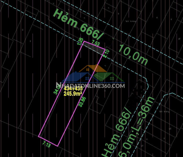 Lô đất 7.6x35m, lê trọng tấn, bhh – giáp tân phú – cực rẻ chỉ 47tr/m2