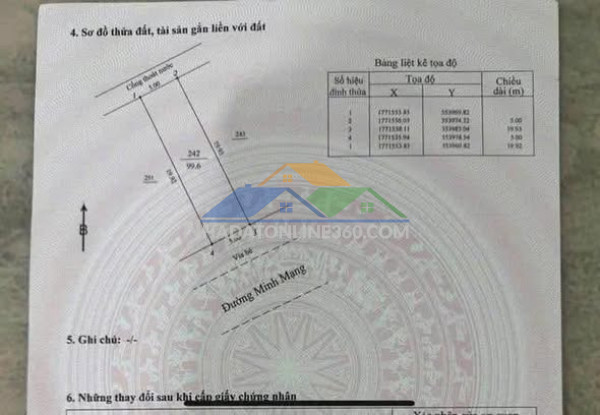 Cần bán cặp minh mạng vip 1 khu biển sơn thủy. lh 0905233234