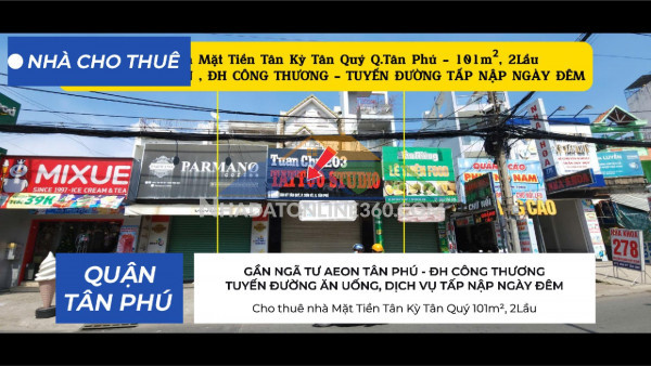 Cho thuê nhà 2 mặt tiền văn cao 91m², 1lầu - đối diện trường cđ, gần ngã tư