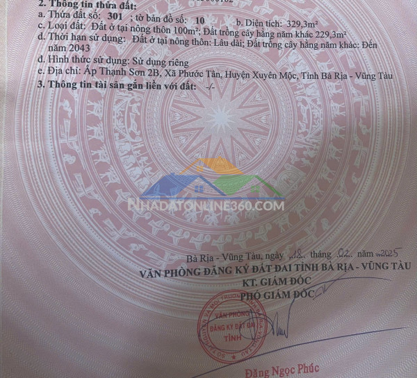 Phước  tân cũ (( hồ tràm mới))
- 10m mặt 100 thổ cư >