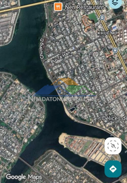 Lô biệt thự đường nước mặn 2, khu nam việt á, 285m2