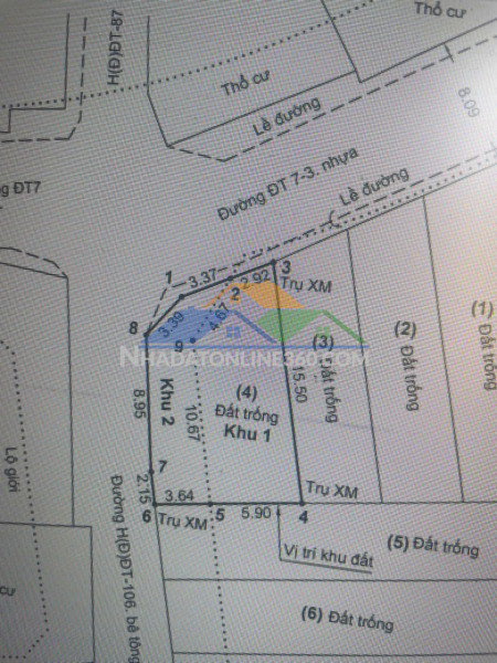 Đất (6x43) mặt tiền đông hưng thuận – ngã tư tô ký - nguyễn văn quá