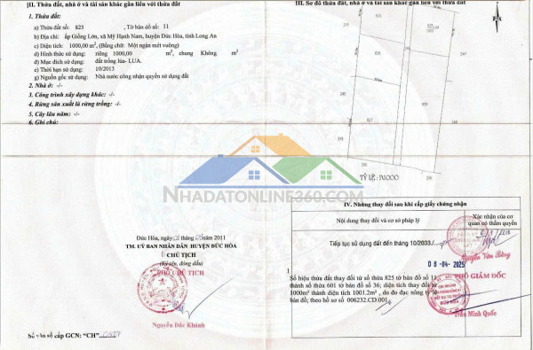 Đất chính chủ - giá tốt - cần bán tại đường giồng lớn, xã mỹ hạnh nam, huyện đức hòa, long an