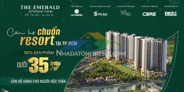 Mở bán giá tốt the emerald garden view chỉ 35tr/m2 ngay trung tâm...
