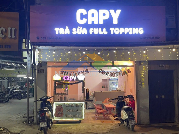 Sang nhượng quán trà sữa mặt đường lĩnh nam,  hoàng mai, hn...