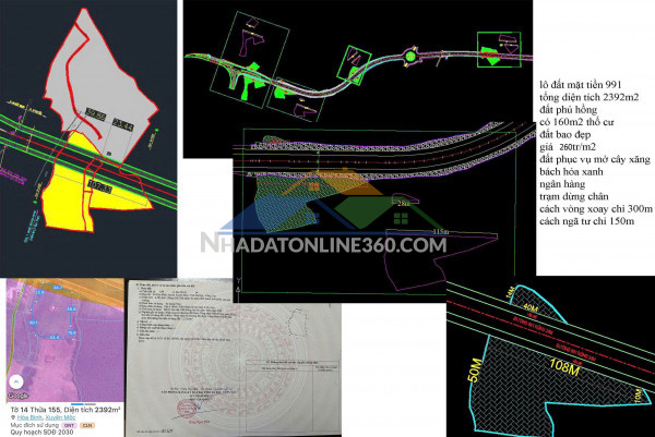 Cần bán 2392mv 34m mặt tiền đường lớn 160m thổ cư