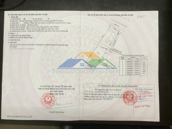 Sở hữu lô đất chính chủ - 2 mặt tiền xã tân phú trung, huyện củ chi, tp hồ chí minh