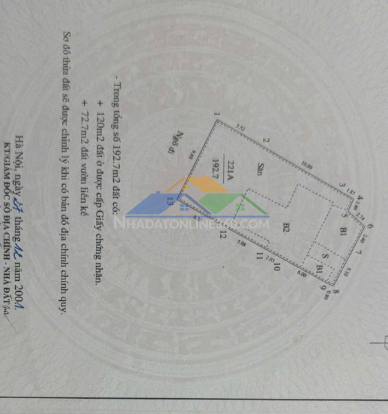 Chính chủ bán gấp nhà ngõ 3m cách đường kim ngưu hơn 100m