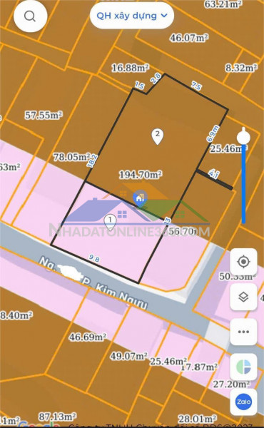 Bán 193m2 đất 2 mặt ngõ xây nhà nghỉ quận hai bà trưng, thửa đất vuông đẹp