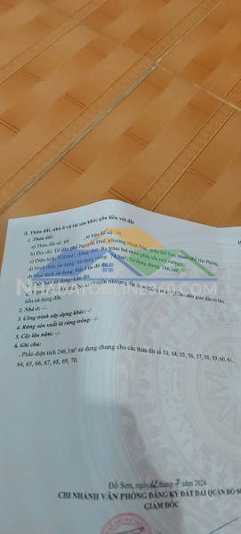 1,6xx tỷ – lô đất nguyễn huệ nam đồ sơn – gần kcn đồ sơn – kết nối đường ven biển  zalo 0567 222 555