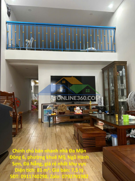 Chính chủ bán nhanh nhà ngũ hành sơn, đà nẵng, giá rẻ nhất khu vực