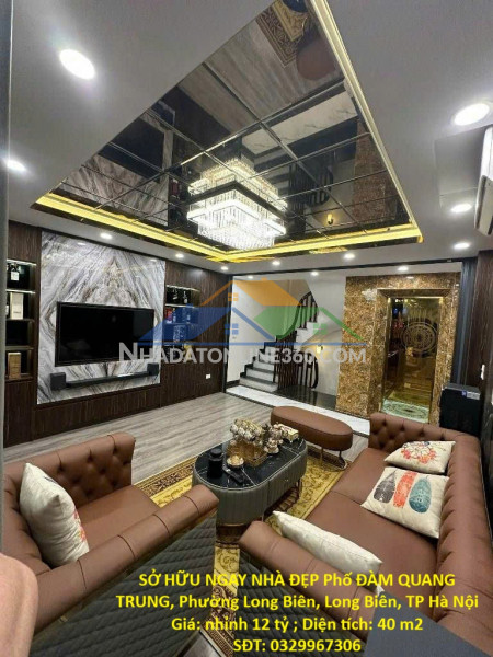 Sở hữu ngay nhà đẹp phố đàm quang trung, phường long biên, long...