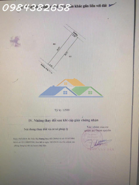 Cần tiền bán gấp lô đất mặt tiền phường dị sử, hưng yên, dt 116m2, giá đầu tư