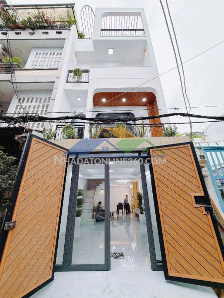 Nhà đẹp 4 tầng,hẻm xe hơi,nguyễn thị thập, tân thuận, quận...