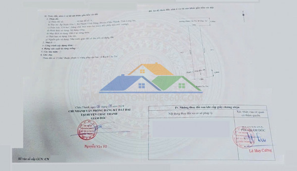 Bán đất thổ cư chính chủ – vị trí trung tâm xã