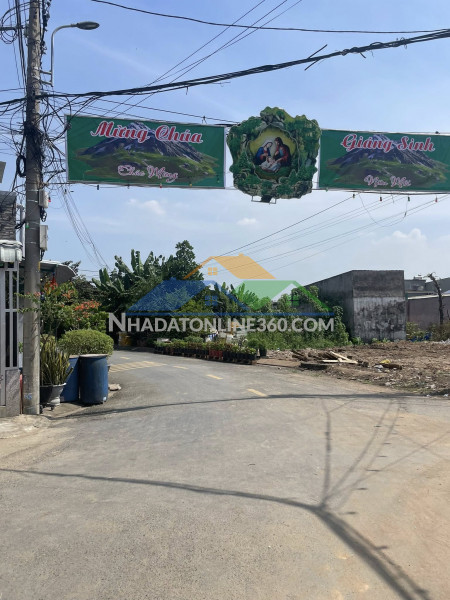 Bán đất mặt tiền nhựa 12m ngang 5x17m giá 5 tỷ đường đông thạnh 7-3