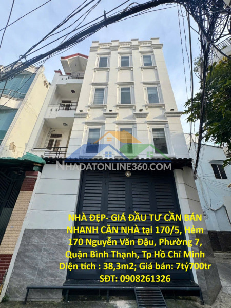 Nhà đẹp- giá đầu tư cần bán nhanh căn nhà tại phường 7,...