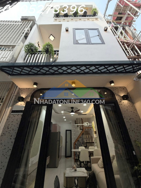 Siêu phẩm phường 5, bình thạnh - 3 tầng mới hoàn thiện - 2 pn,...