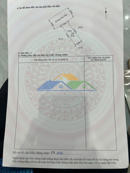 Lô đất phố tân thành – giá tốt trong khu dân cư, mặt tiền 5m  zalo 0567 222 555