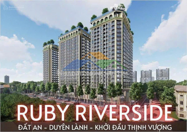 Cần chuyển nhượng căn ruby riverside hướng mát, tầng trung, trục view đẹp nhất tòa