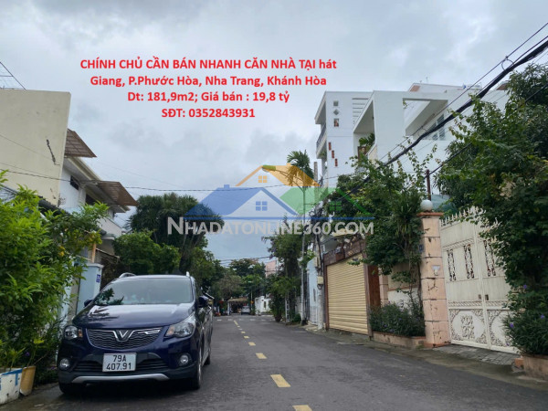 Chính chủ cần bán nhanh căn nhà tại hát giang, p.phước hòa, nha trang, khánh hòa
