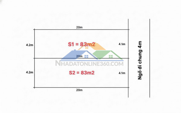 Bán 2 lô f0 hoà nghĩa – 83m2 – ngõ ô tô – giá 1.4x tỷ  hàng...