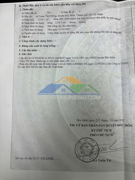 Ccg siêu phẩm đất mặt tiền kênh tiêu – xuân thới đông, hóc môn hiếm