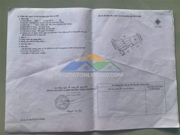 Đất đẹp - giá đầu tư - cần bán nhanh lô đất tại xã nam hà, lâm hà, lâm đồng