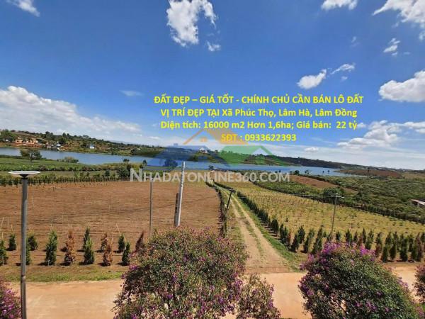Đất đẹp – giá tốt - chính chủ cần bán lô đất vị trí đẹp tại xã phúc thọ, lâm hà, lâm đồng