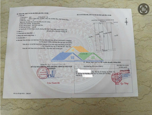 Hot hot - cần bán  gấp 3 lô liền kề đất nghỉ dưỡng  tại xã điện tiến, thị xã điện bàn, quảng nam