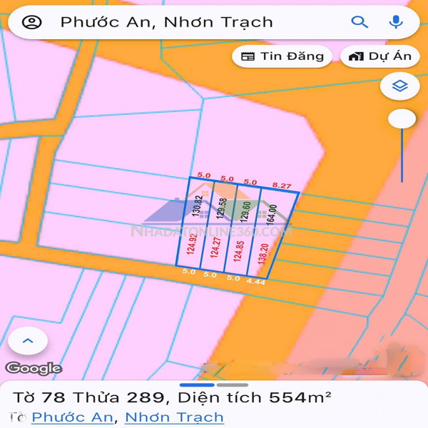 Bán đất nền khu dân cư xã phước an nhơn trạch – full thổ cư – giá f0