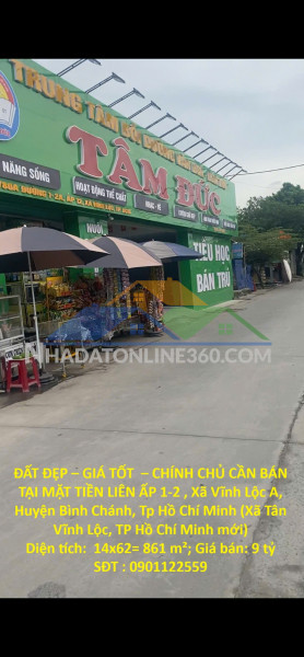 Đất đẹp – giá tốt  – chính chủ cần bán tại mặt tiền...