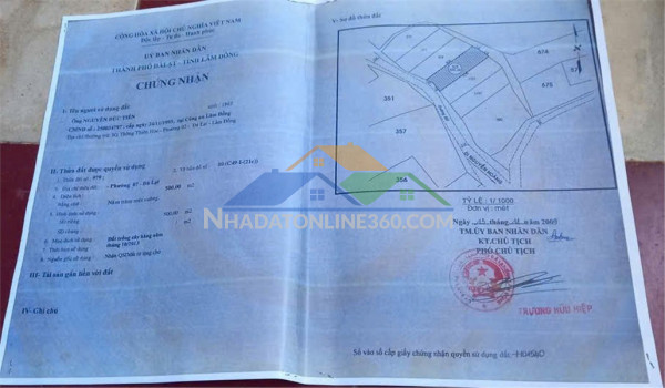 Đất đẹp - giá tốt - chính chủ cần bán nhanh lô đất tại phường 7, tp. đà lạt, lâm đồng