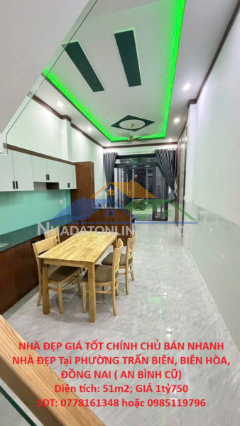 Nhà đẹp giá tốt chính chủ bán nhanh nhà đẹp tại phường trấn biên, biên hòa, đồng nai