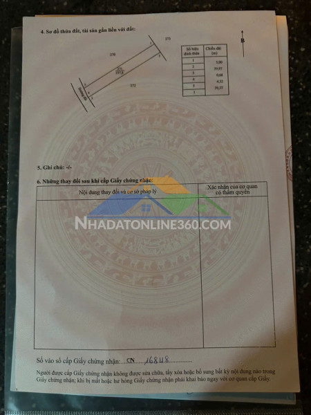 Chủ bán lô đất tại xã bình gia tp hô chi minh dien tích 197m2 có 80 thô cư