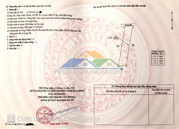 Chính chủ bán 20.000m2 đất xã đắk ru, đắk r'lấp, đắk nông (giáp ranh bình phước), đã có sổ