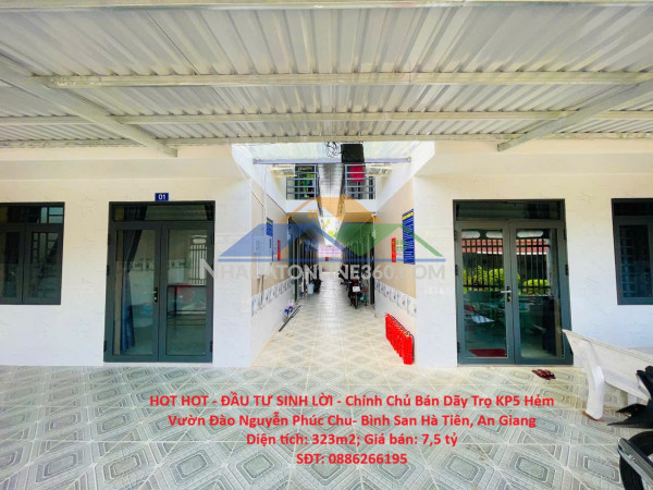 Hot hot - chính chủ bán dãy trọ kp5 hẻm vườn đào nguyễn phúc...