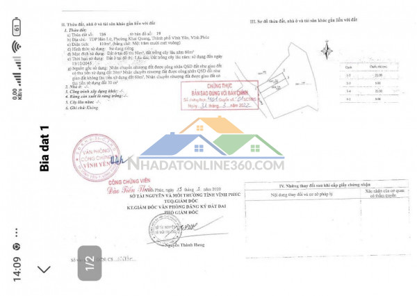 Đất chính chủ - giá tốt cần bán nhanh lô đất vị trí đắc địa tại tp. vĩnh yên tỉnh vĩnh phúc